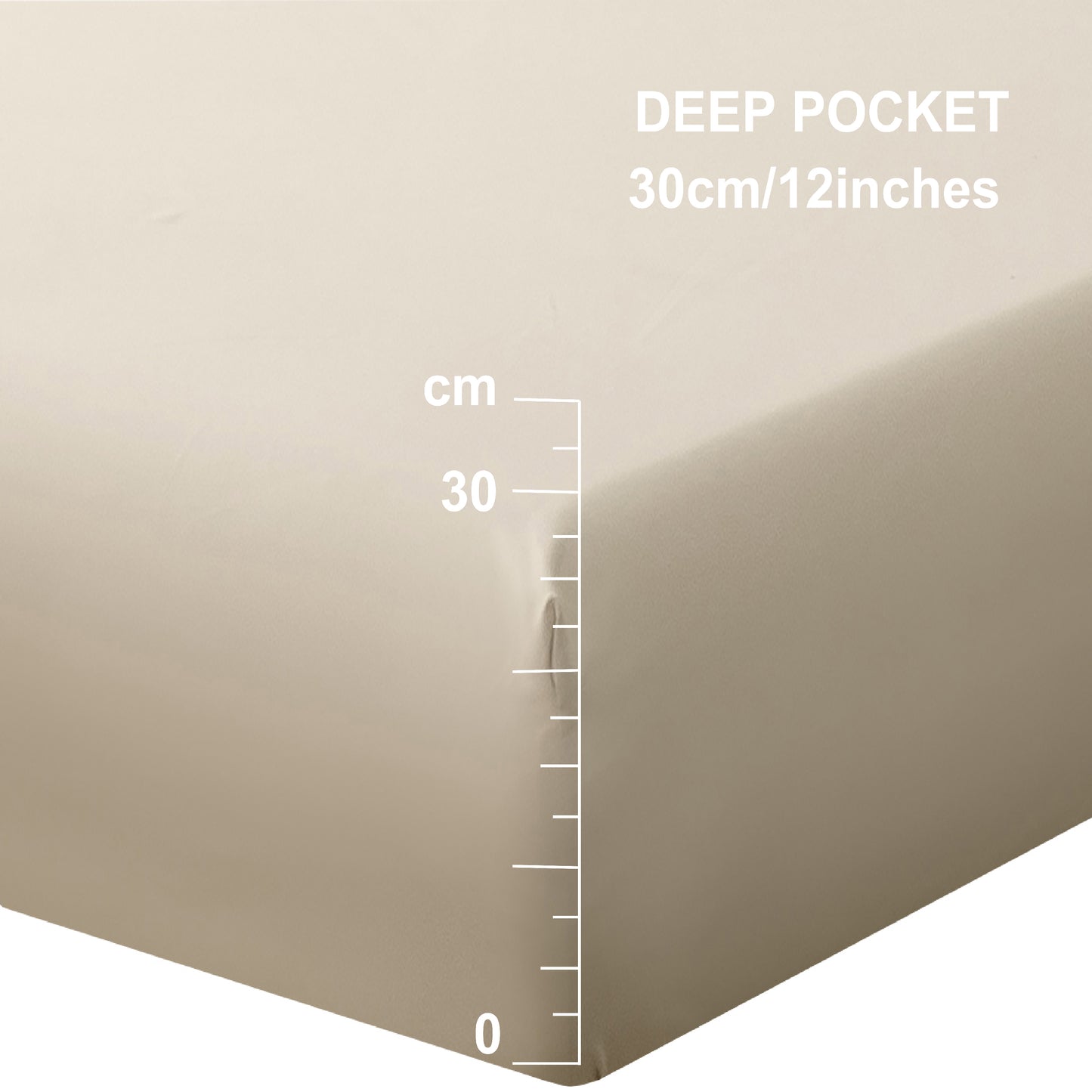 Double 30cm Pocket Beige