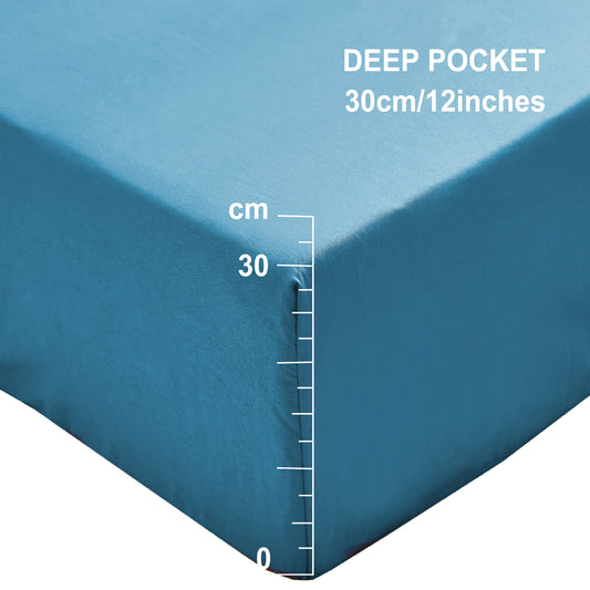 Double 30cm Pocket Teal